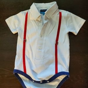 Adam and Evan short sleeve Onesie.